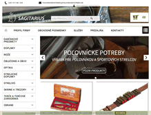 Tablet Screenshot of polovnickepotreby.sk